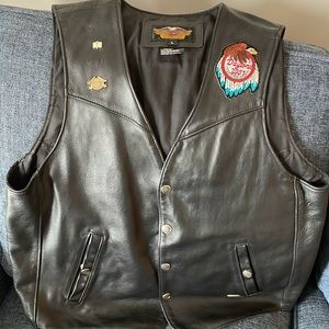 Harley Davidson leather Vest